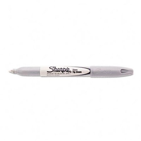 SANFORD Sanford Ink 39100 Metallic Permanent Marker Fine Point Metallic Silver Pack of 12 39100